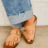 Birkenstock Arizona Soft Footbed Nubuck Leather Sandal - Sandcastle