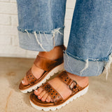 Bedstu Chow Platform Sandal - Tan Rustic