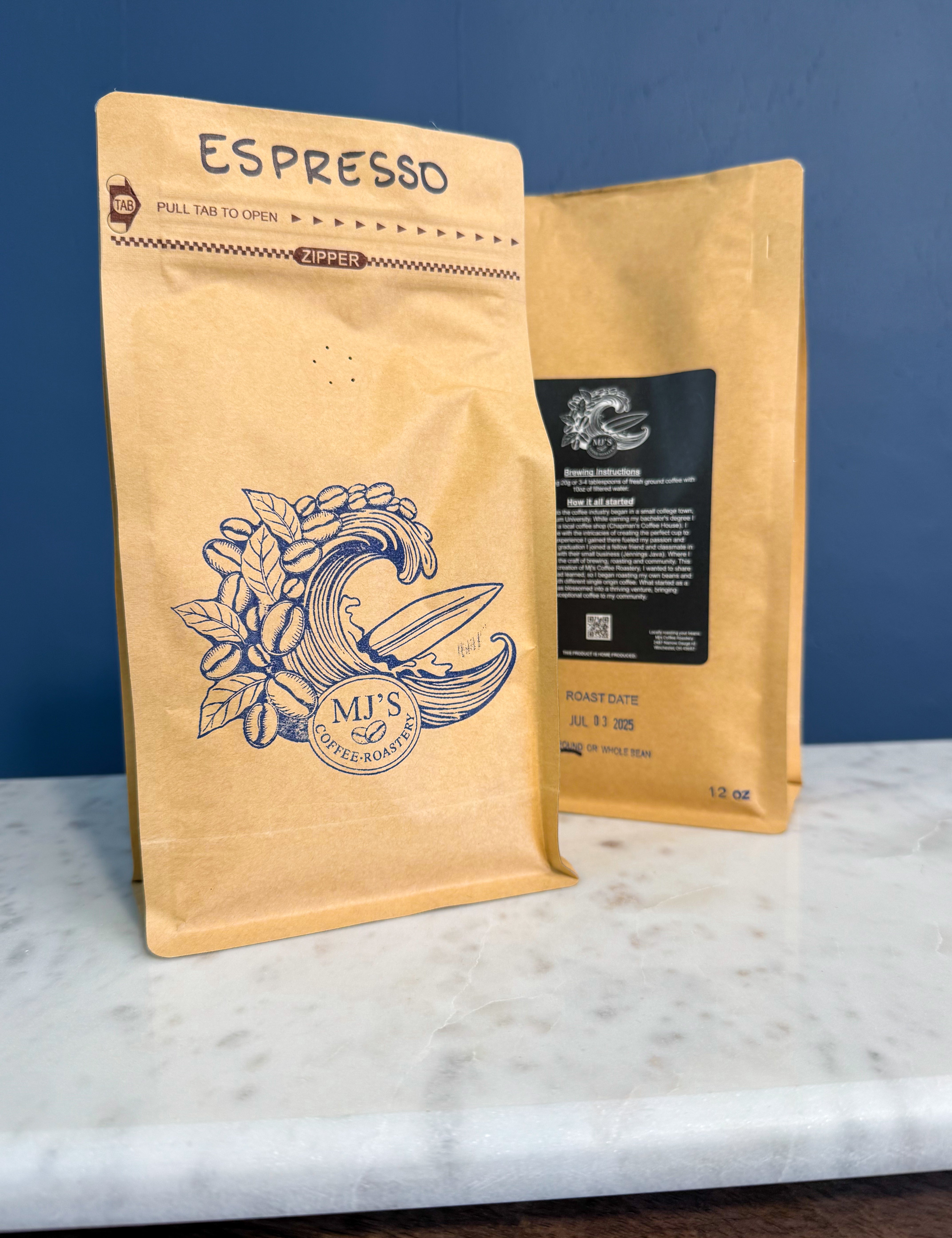 MJ's Coffee Roastery - Espresso - Lace and Grace Boutique
