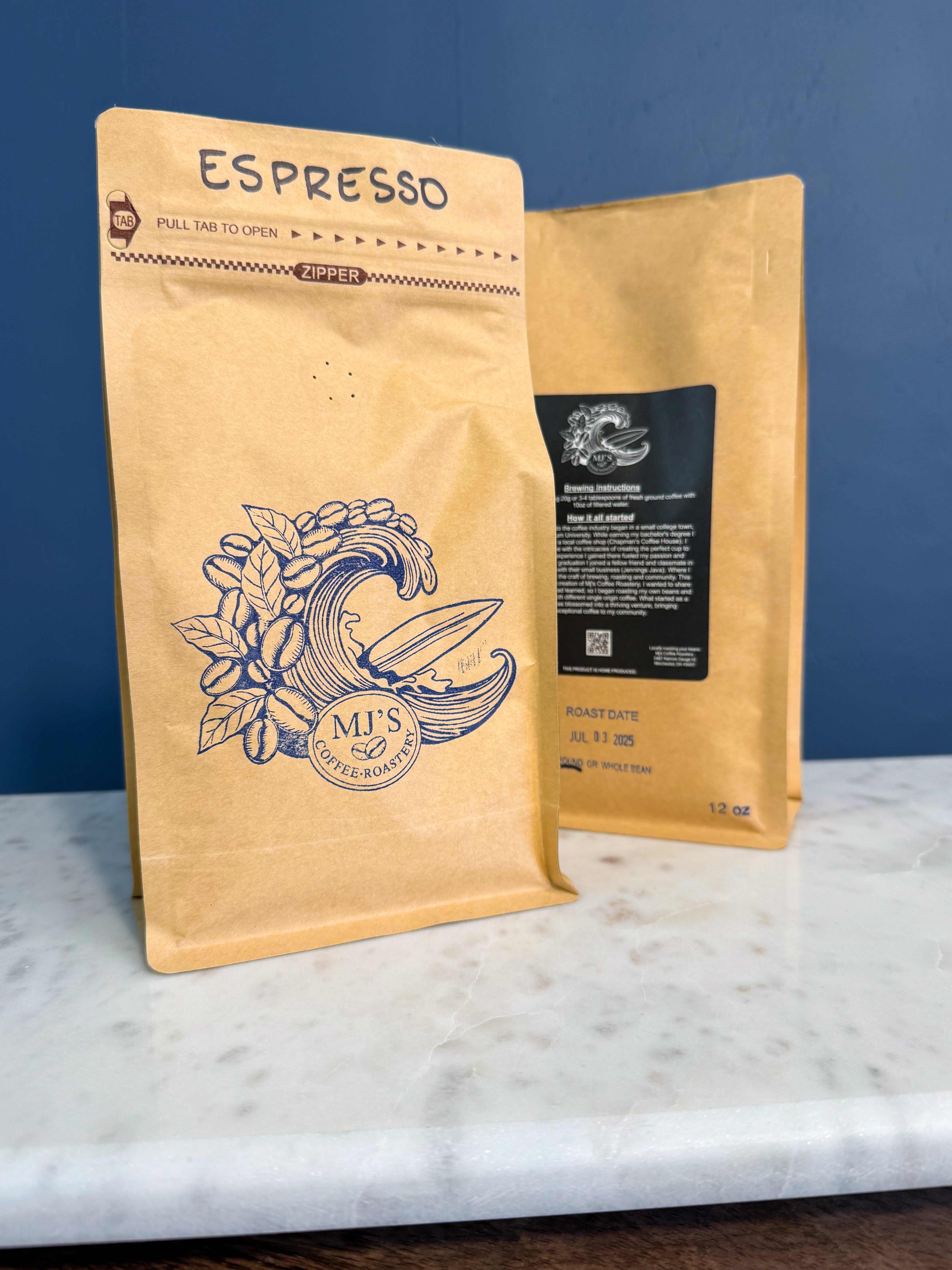 MJ's Coffee Roastery - Espresso - Lace and Grace Boutique