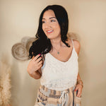 Oli & Hali Too Good To Me Crochet Lace Tank - Natural - Lace and Grace Boutique