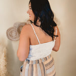 Oli & Hali Too Good To Me Crochet Lace Tank - Natural - Lace and Grace Boutique