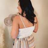 Oli & Hali Too Good To Me Crochet Lace Tank - Natural - Lace and Grace Boutique