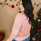 Peace On Earth French Terry Sweatshirt - Mauve