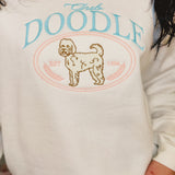 Club Doodle Embroidered Sweatshirt - White