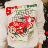 Santa's Speedway Sweatshirt - Ash