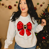 Simply Southern Santa Bow Sweatshirt - Flurry