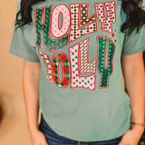 Holly Jolly Christmas Tee - Pine