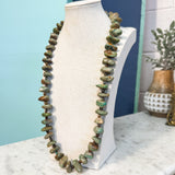 Chunky Green Turquoise Stone Beaded Necklace