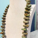 Chunky Green Turquoise Stone Beaded Necklace