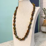 Navajo Pearl & Green Turquoise Stone Beaded Necklace