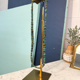 Turquoise Disk Beaded Cascading Necklace