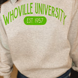 Whoville University Fleece Sweatshirt - Ash