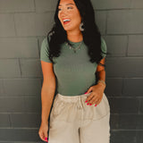 Mixed Mineral Wash Terry Knit Shorts - Khaki