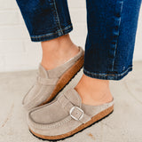 Birkenstock Women's Buckley Shearling Clogs - Stone Coin