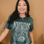 Nashville Graphic Tee - Stone Grey - Lace and Grace Boutique