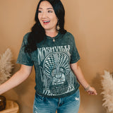 Nashville Graphic Tee - Stone Grey - Lace and Grace Boutique