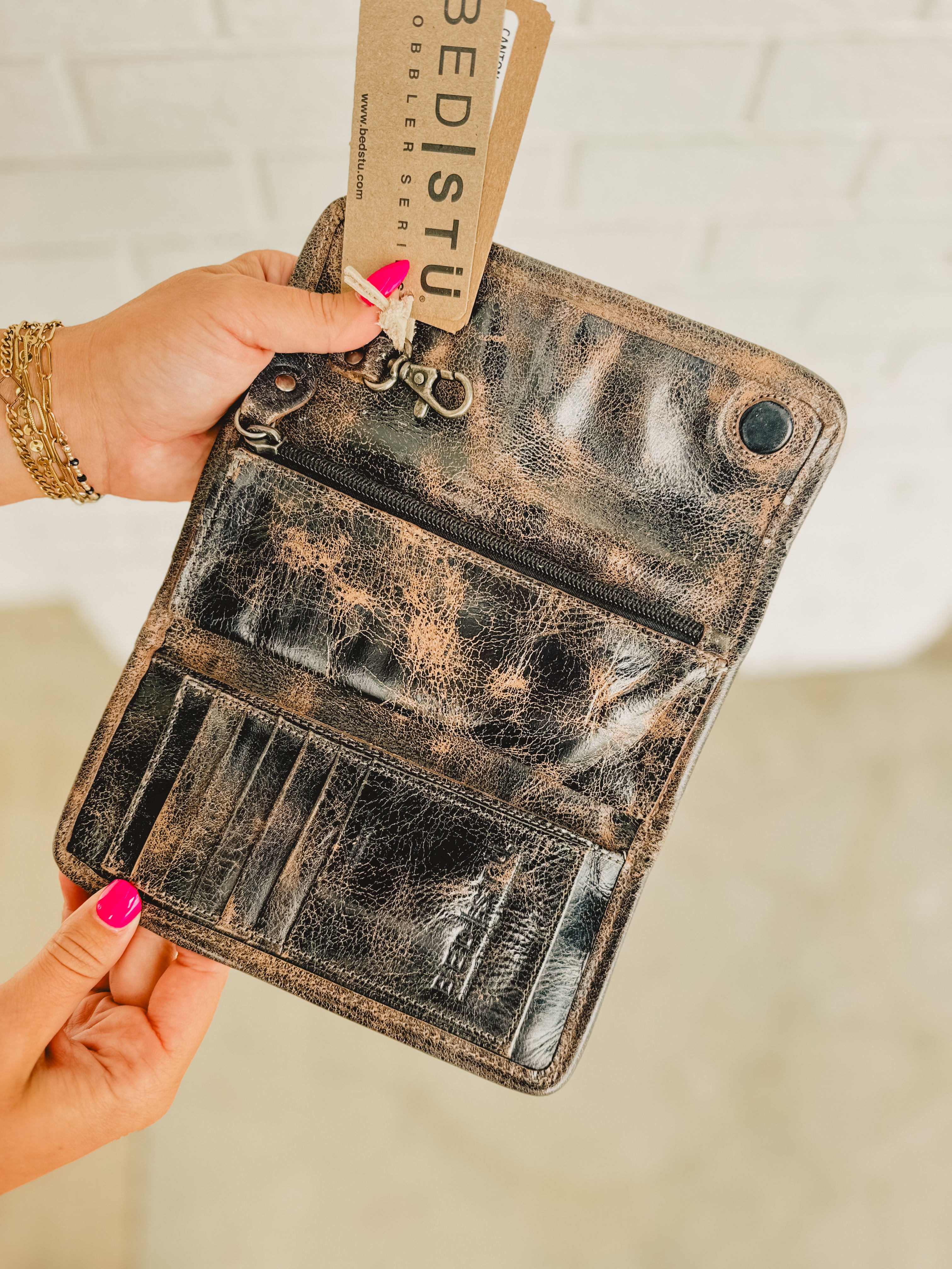 Bedstu Canton Wallet - Black Lux - Lace and Grace Boutique
