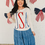 Simply Southern Lightweight Sweater - USA
