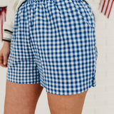 Gingham Shorts - Blue/White