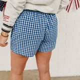 Gingham Shorts - Blue/White
