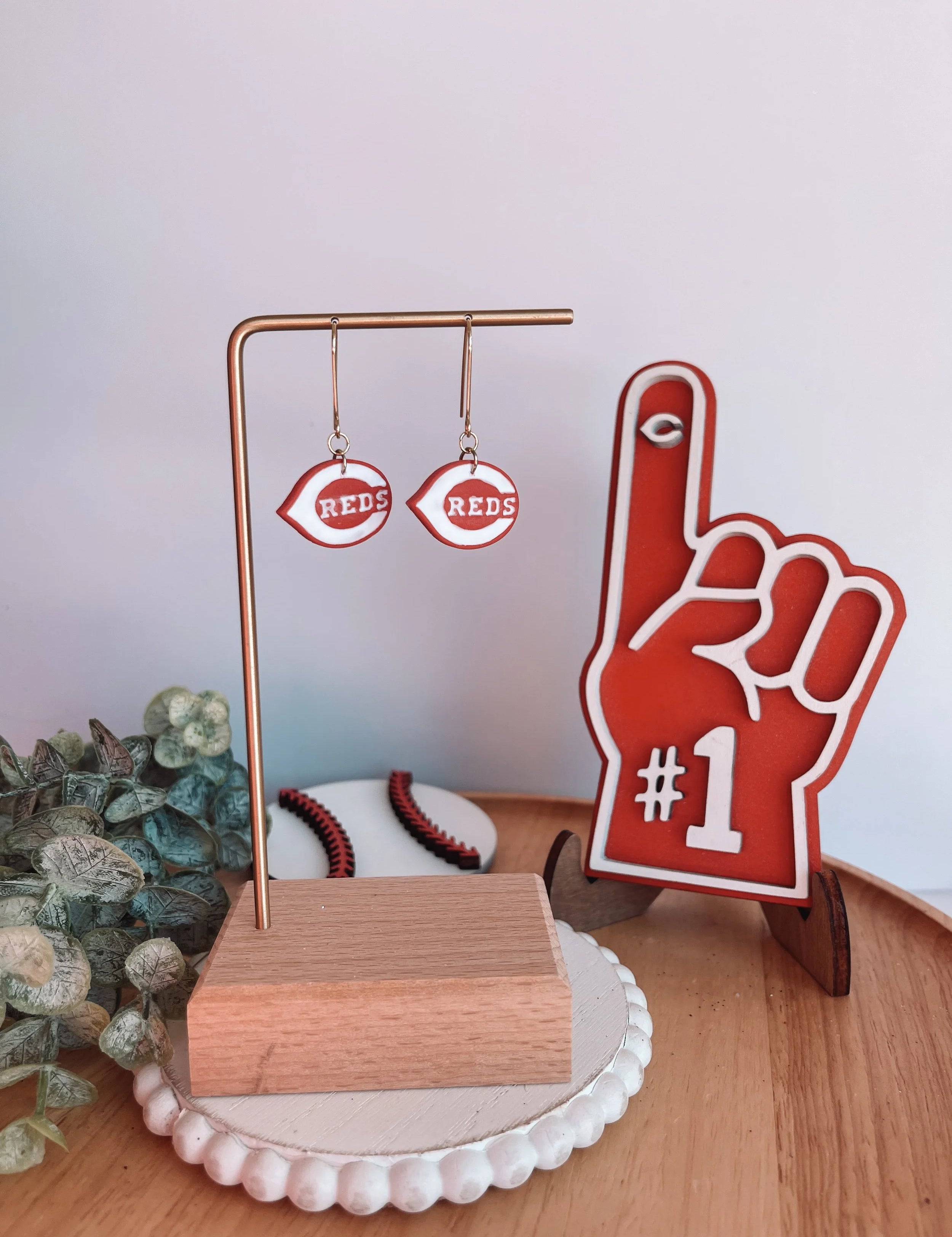 Reds Dangle Earrings - Lace and Grace Boutique