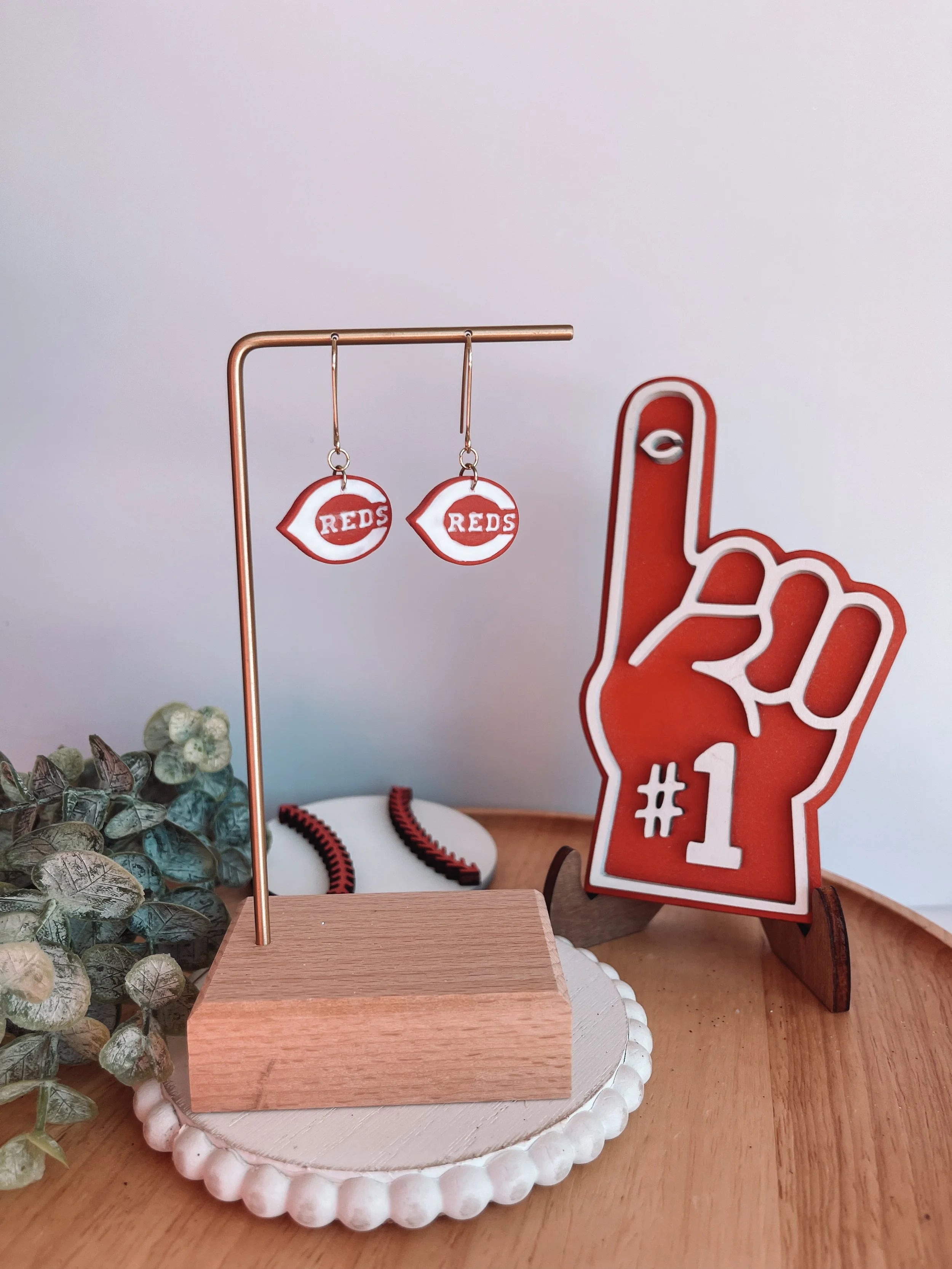 Reds Dangle Earrings - Lace and Grace Boutique