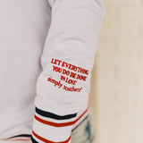 Simply Southern Embroidered Varsity Pullover - American Honey Social Club