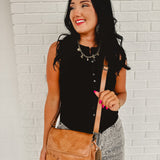 Bedstu Cleo Crossbody - Tan Rustic - Lace and Grace Boutique