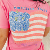 Simply Southern American Honey Graphic Tee - Pink