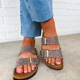 Birkenstock Arizona Sandal - Leo Grey Taupe - Lace and Grace Boutique