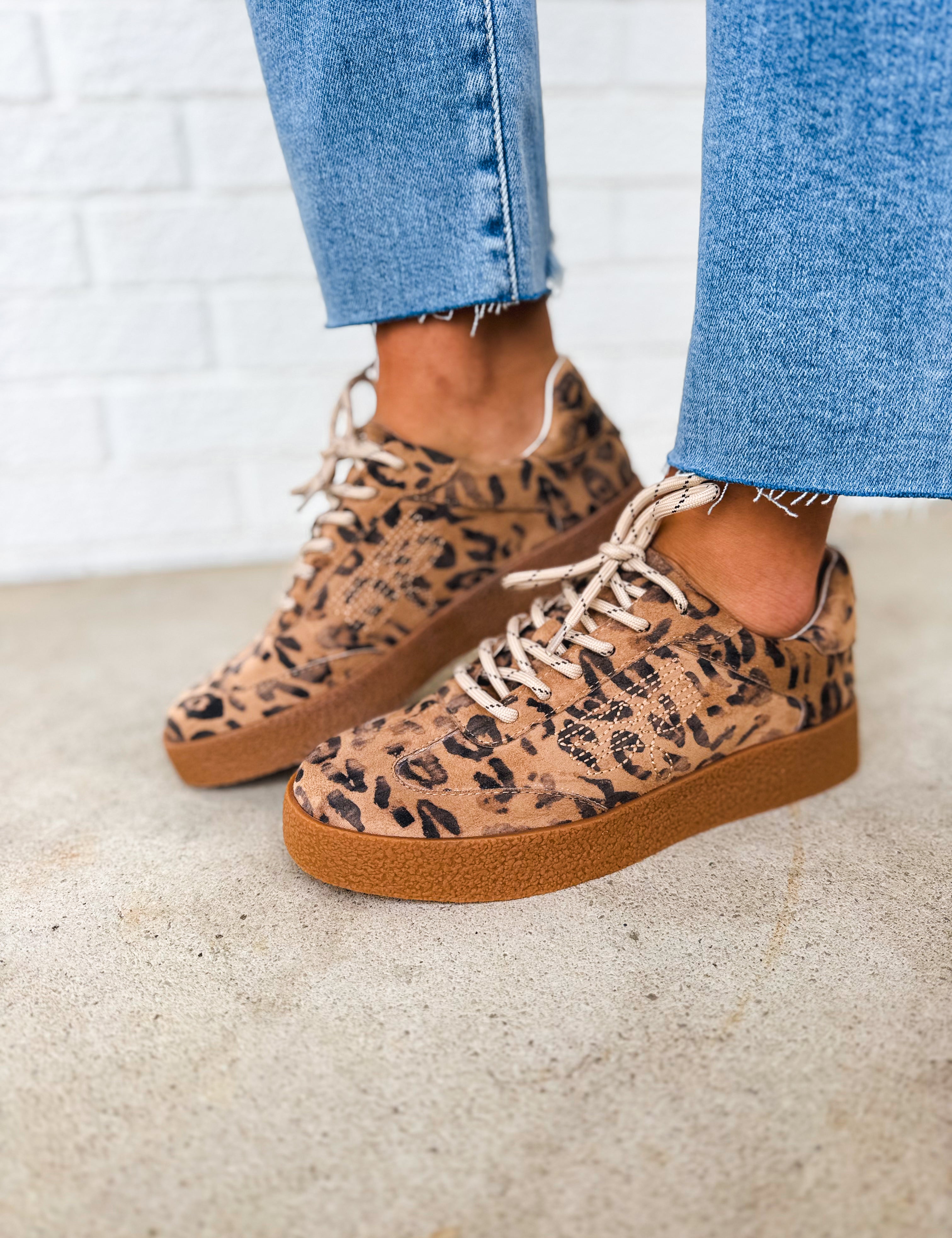 The Nova Sneaker - Leopard - Lace and Grace Boutique