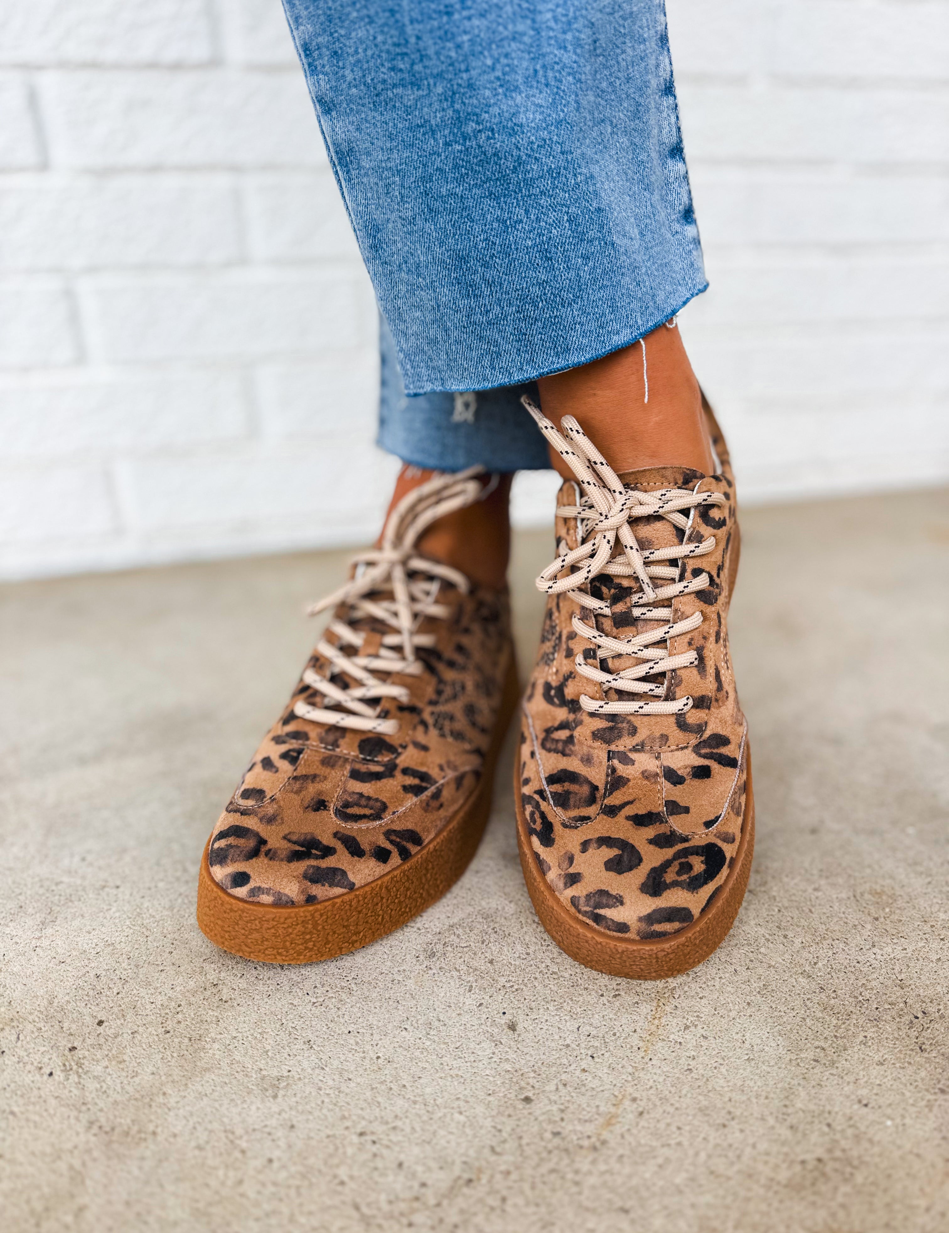 The Nova Sneaker - Leopard - Lace and Grace Boutique