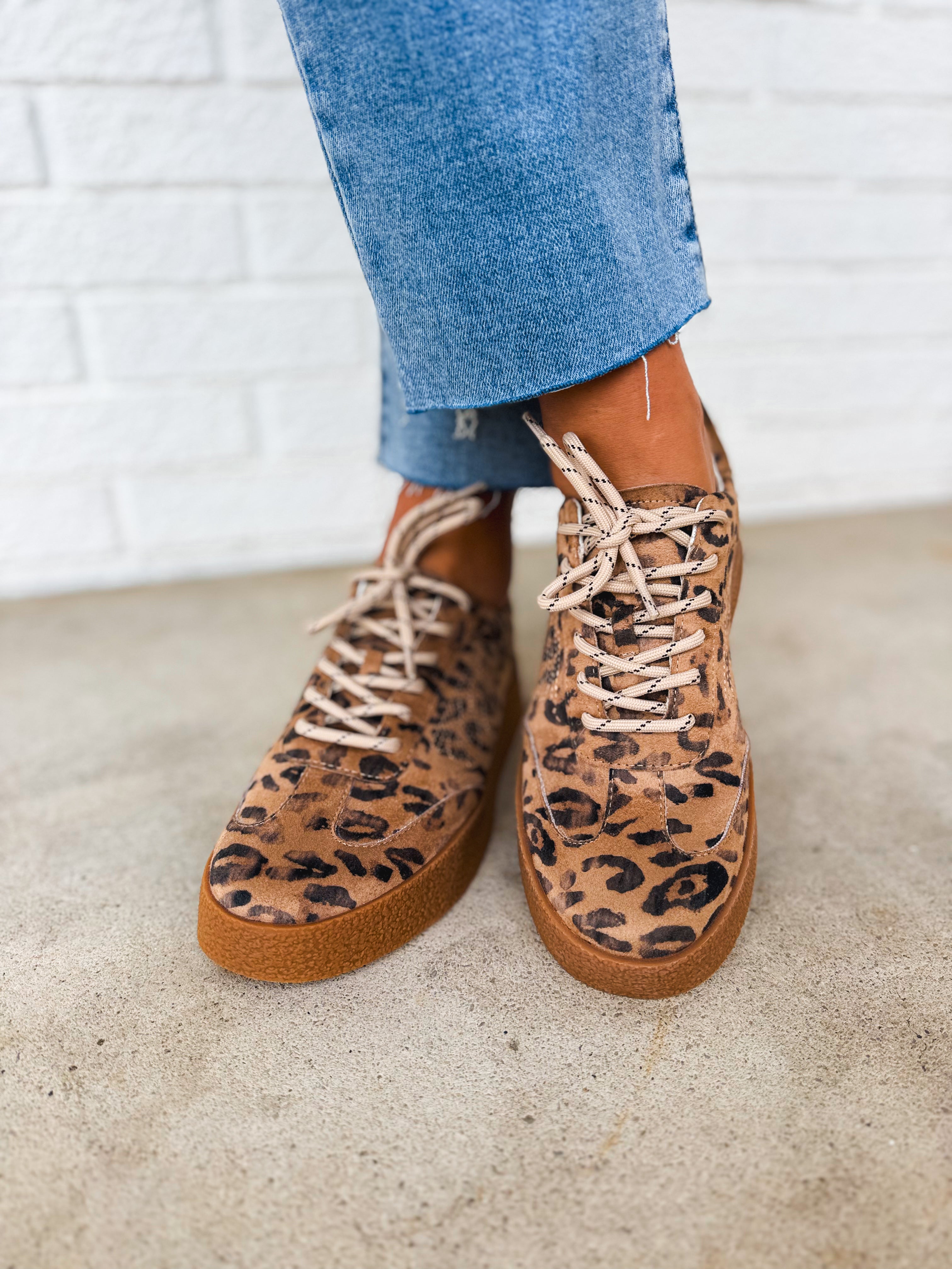The Nova Sneaker - Leopard - Lace and Grace Boutique