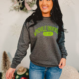 Whoville University Sweatshirt - Charcoal - Lace and Grace Boutique