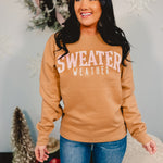 Sweater Weather Sweatshirt - Camel - Lace and Grace Boutique