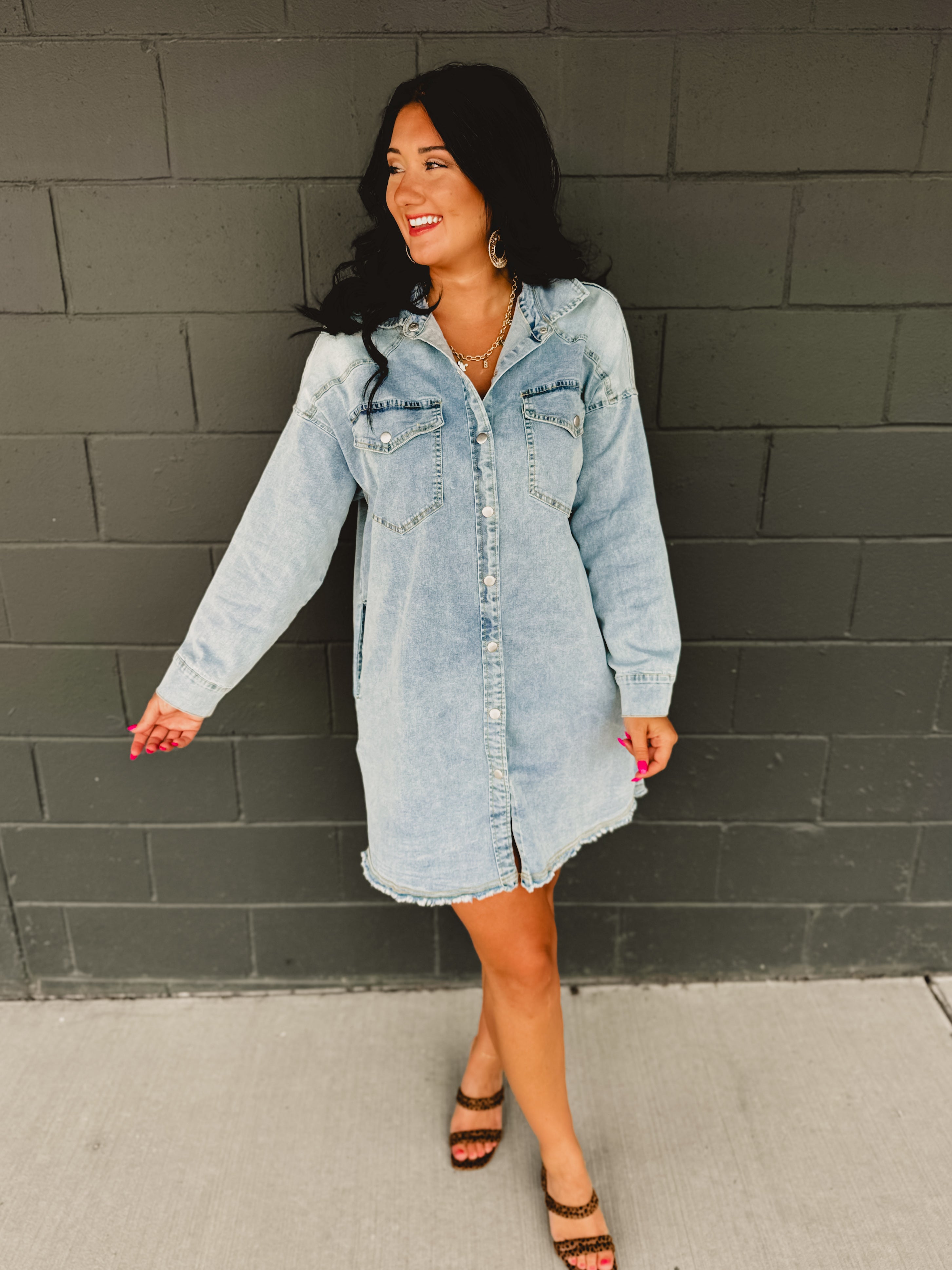 long sleeve denim shirt dress Amazon.com: LOAIHA Womens Buton Down Jeans Dress Chambray Lapel Rolled Sleeve Dress Casual Trendy Spring Fall Maxi Dress with Pocket : Clothing, Shoes & Jewelry Vintage Denim Shirt Dress for