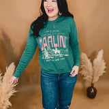 Life Is Tough Darlin Sweatshirt - Mineral Dusty Green