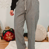 Simply Southern Gingham Pajama Pant - Black