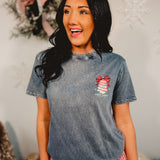 Simply Southern Christmas Cake Tee - Washed Coal