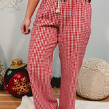 Simply Southern Gingham Pajama Pant - Red