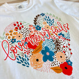 Love Never Fails Graphic Tee - Ivory - Lace and Grace Boutique