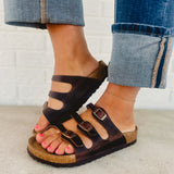 Birkenstock Florida Soft Footbed Oiled Leather Sandal - Habana - Lace and Grace Boutique