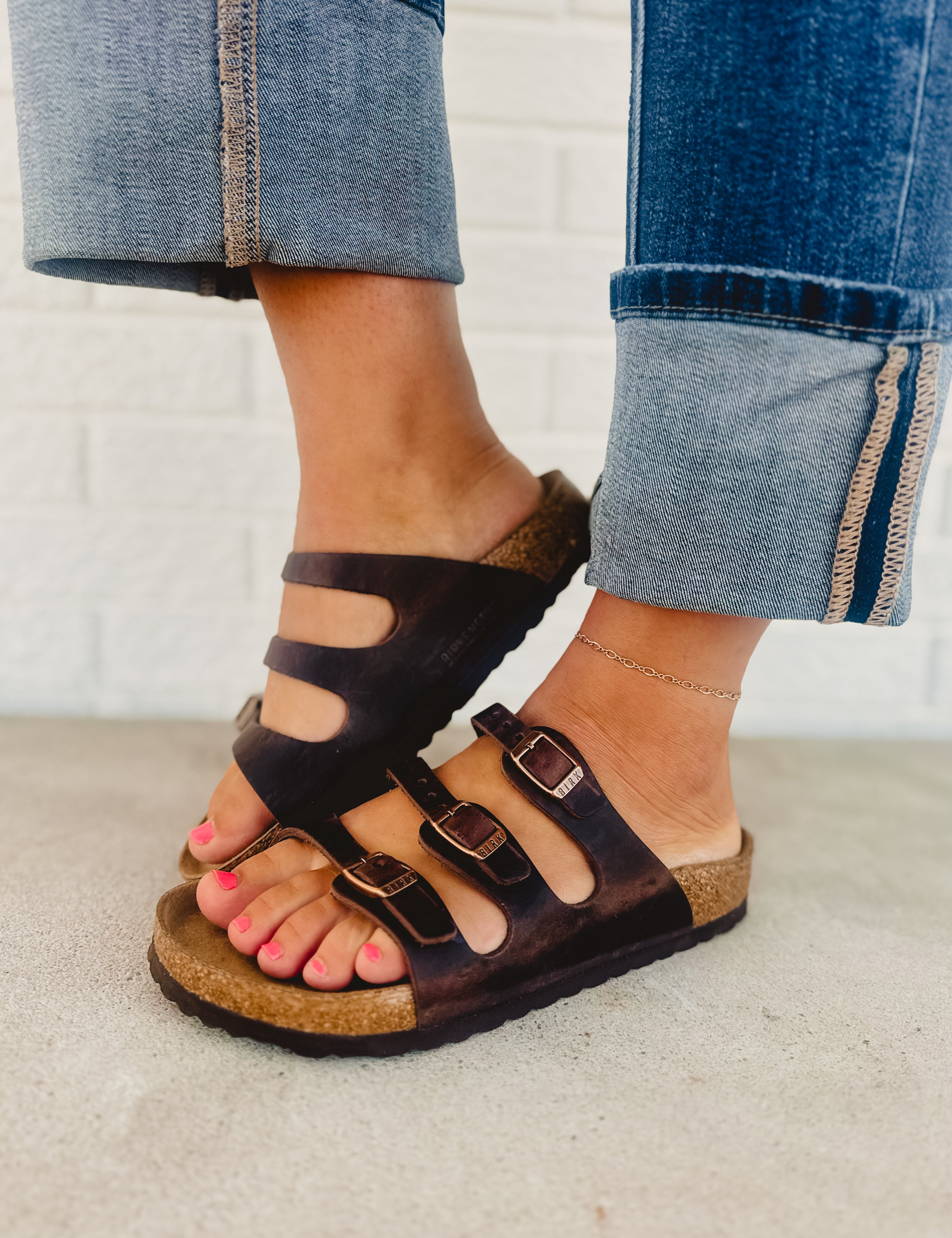 Birkenstock Florida Soft Footbed Oiled Leather Sandal - Habana - Lace and Grace Boutique