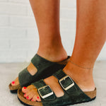 Birkenstock Arizona Oiled Leather Sandal - Thyme - Lace and Grace Boutique
