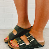 Birkenstock Arizona Oiled Leather Sandal - Thyme - Lace and Grace Boutique