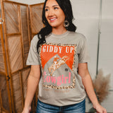 Simply Southern Cowgirl Tee - Washed Light Grey - Lace and Grace Boutique