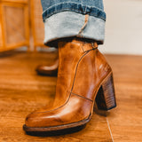 BedStu Isla Heeled Bootie - Tan Rustic - Lace and Grace Boutique