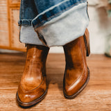 BedStu Isla Heeled Bootie - Tan Rustic - Lace and Grace Boutique
