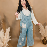 Vintage Washed Overalls - Denim